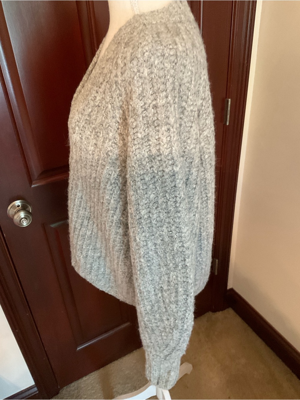 Lucky Brand Grey Sweater. Sz. Large - Picture 2 of 5